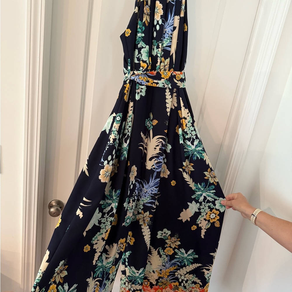 The Clothing Company Navy Floral Jumpsuit